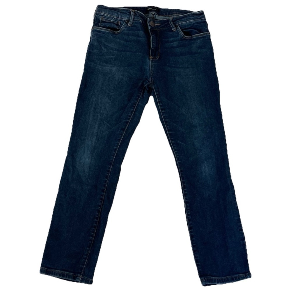 STS Blue Straight Leg Dark Wash Ankle Mid Rise Jeans Blue Size 30 Pockets Denim
